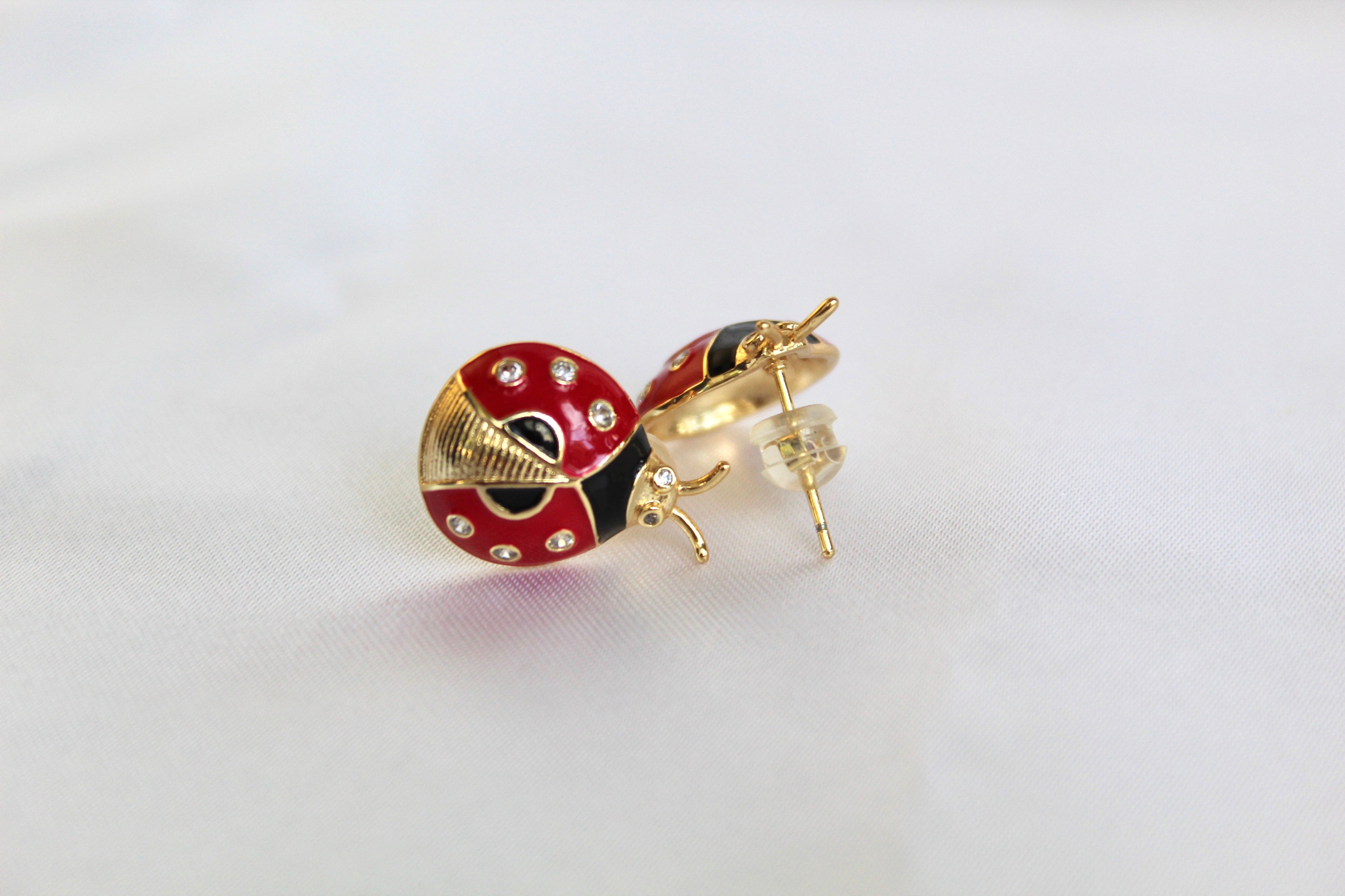 Lady Bug Earrings