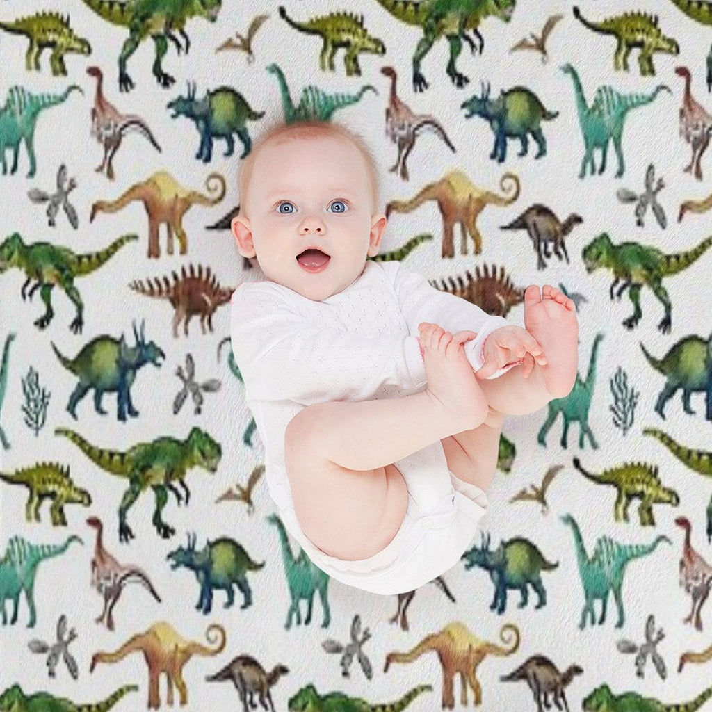 Dino-Mite Dreams for Kids  Trendy Dinosaur Pattern  Unique Gift Idea. Throw Blanket