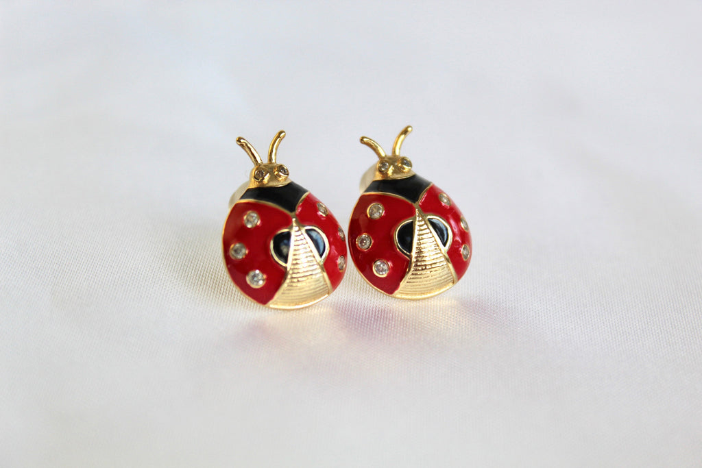 Lady Bug Earrings