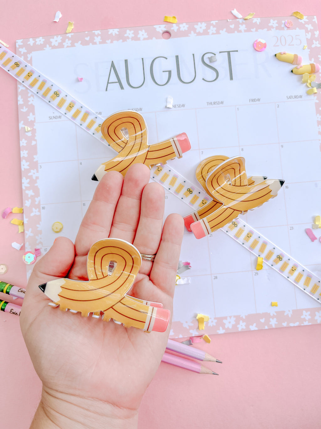 Pencil Small Claw Clip