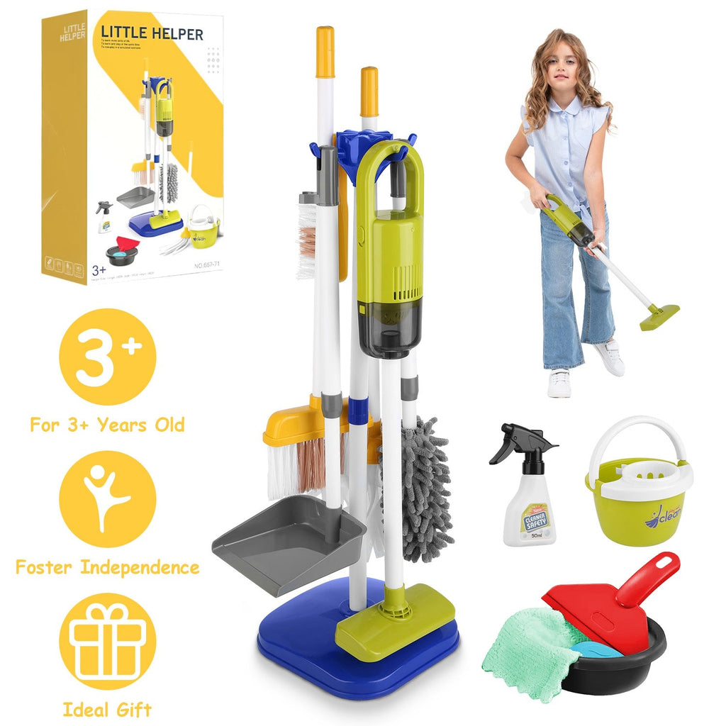 GBruno 14Pcs Kids Cleaning Toy Set