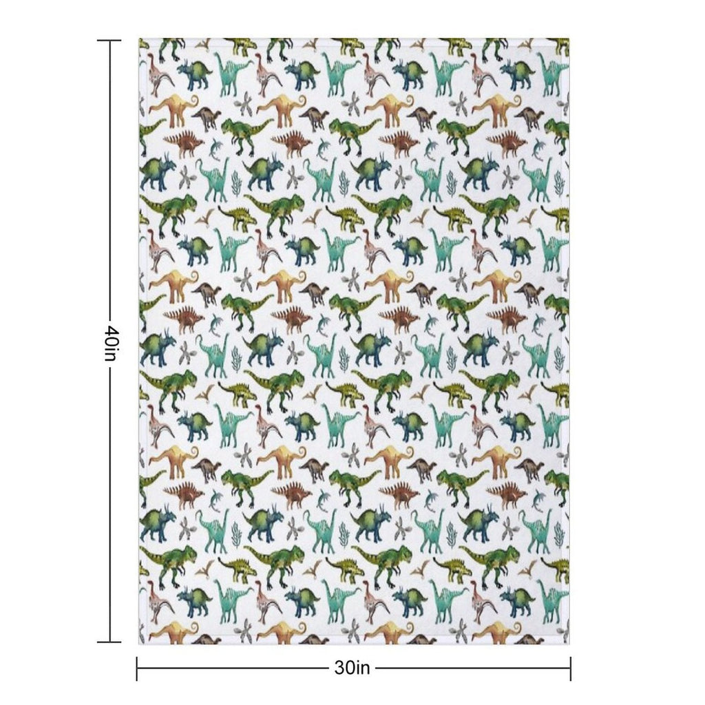 Dino-Mite Dreams for Kids  Trendy Dinosaur Pattern  Unique Gift Idea. Throw Blanket