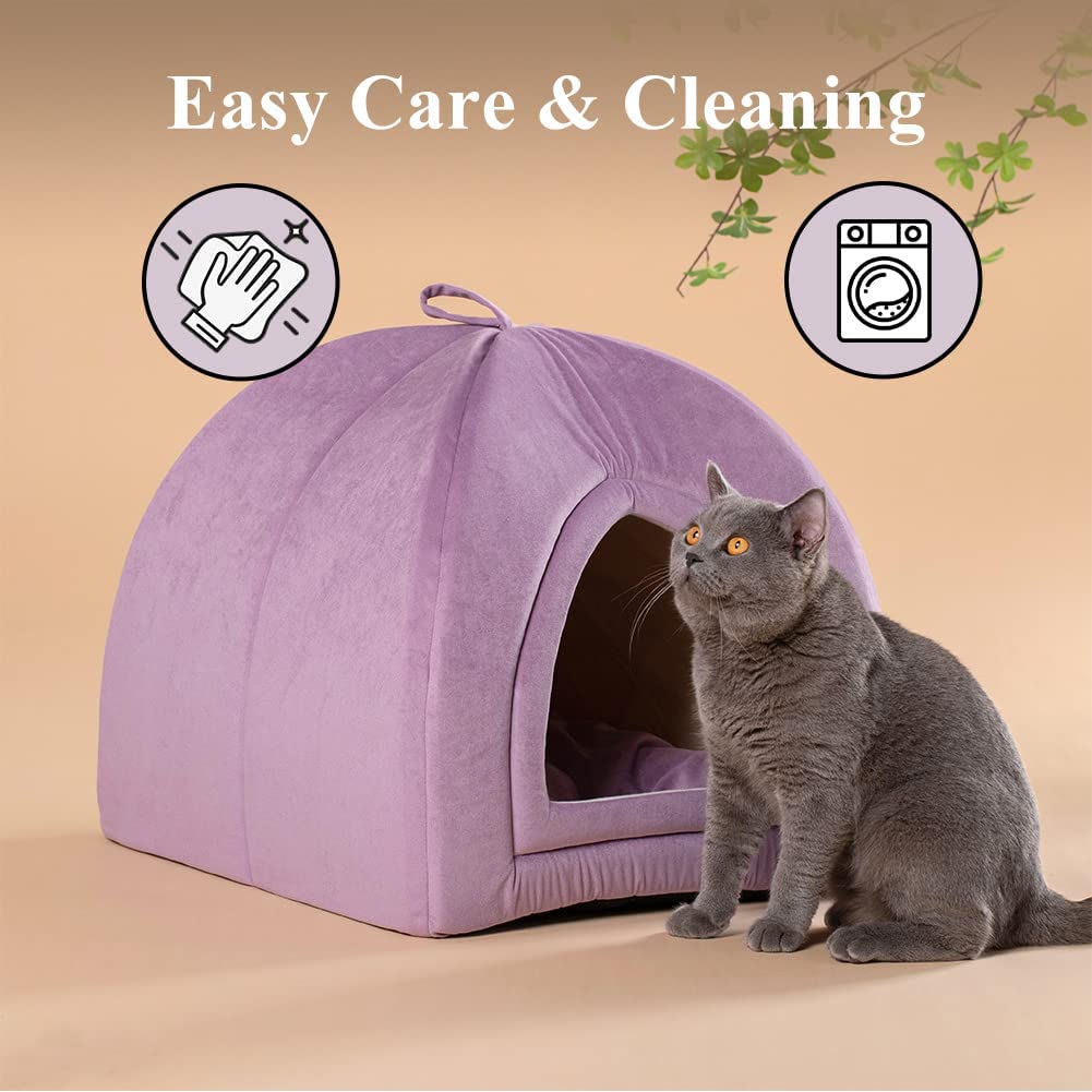 Kasentex Cat Bed, Lovely Tent with Removable Washable Pillow Cushion
