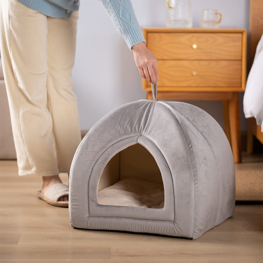 Kasentex Cat Bed, Lovely Tent with Removable Washable Pillow Cushion