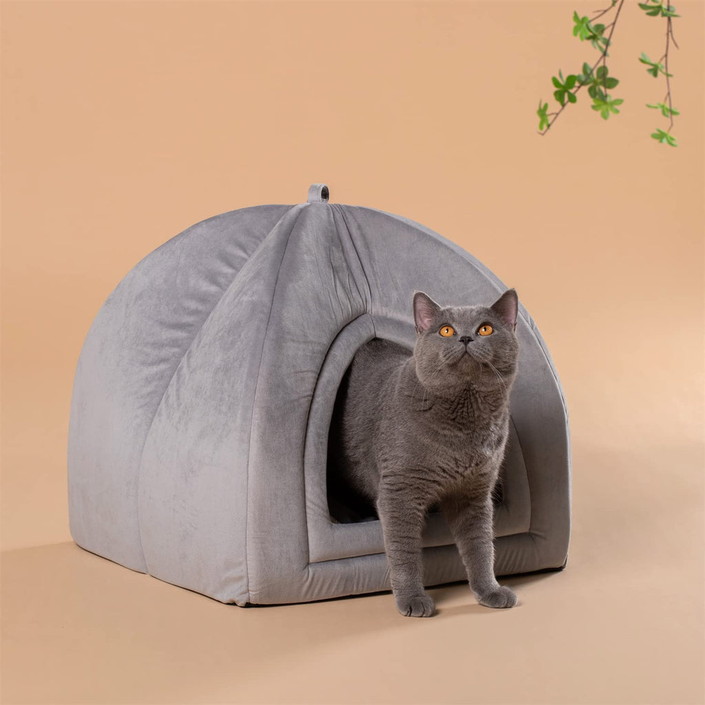 Kasentex Cat Bed, Lovely Tent with Removable Washable Pillow Cushion