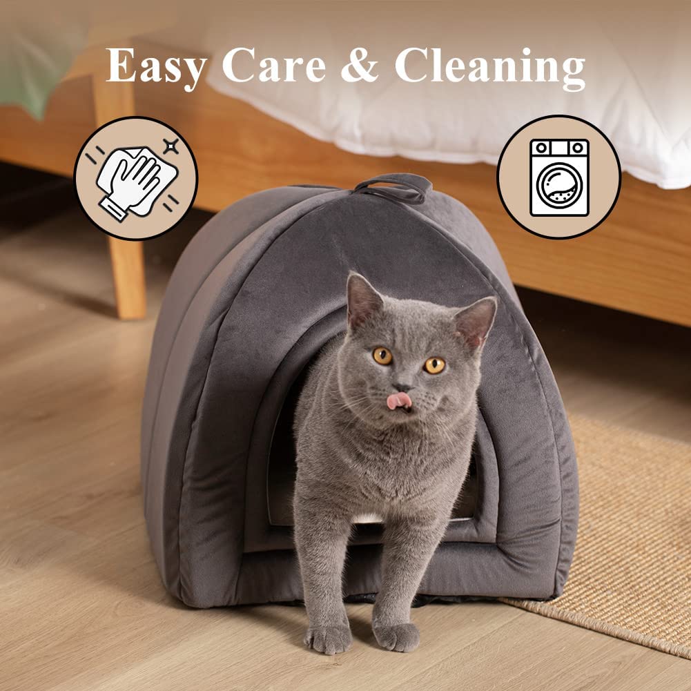 Kasentex Cat Bed, Lovely Tent with Removable Washable Pillow Cushion