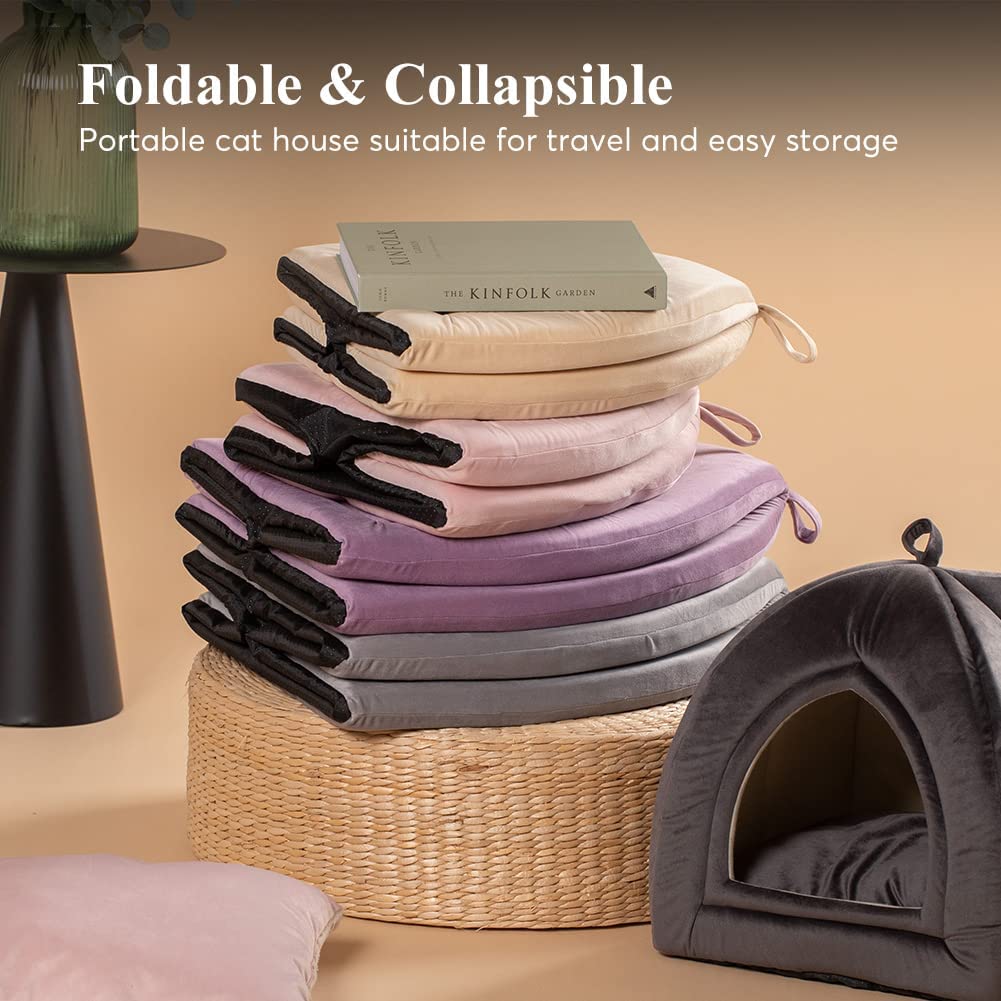 Kasentex Cat Bed, Lovely Tent with Removable Washable Pillow Cushion