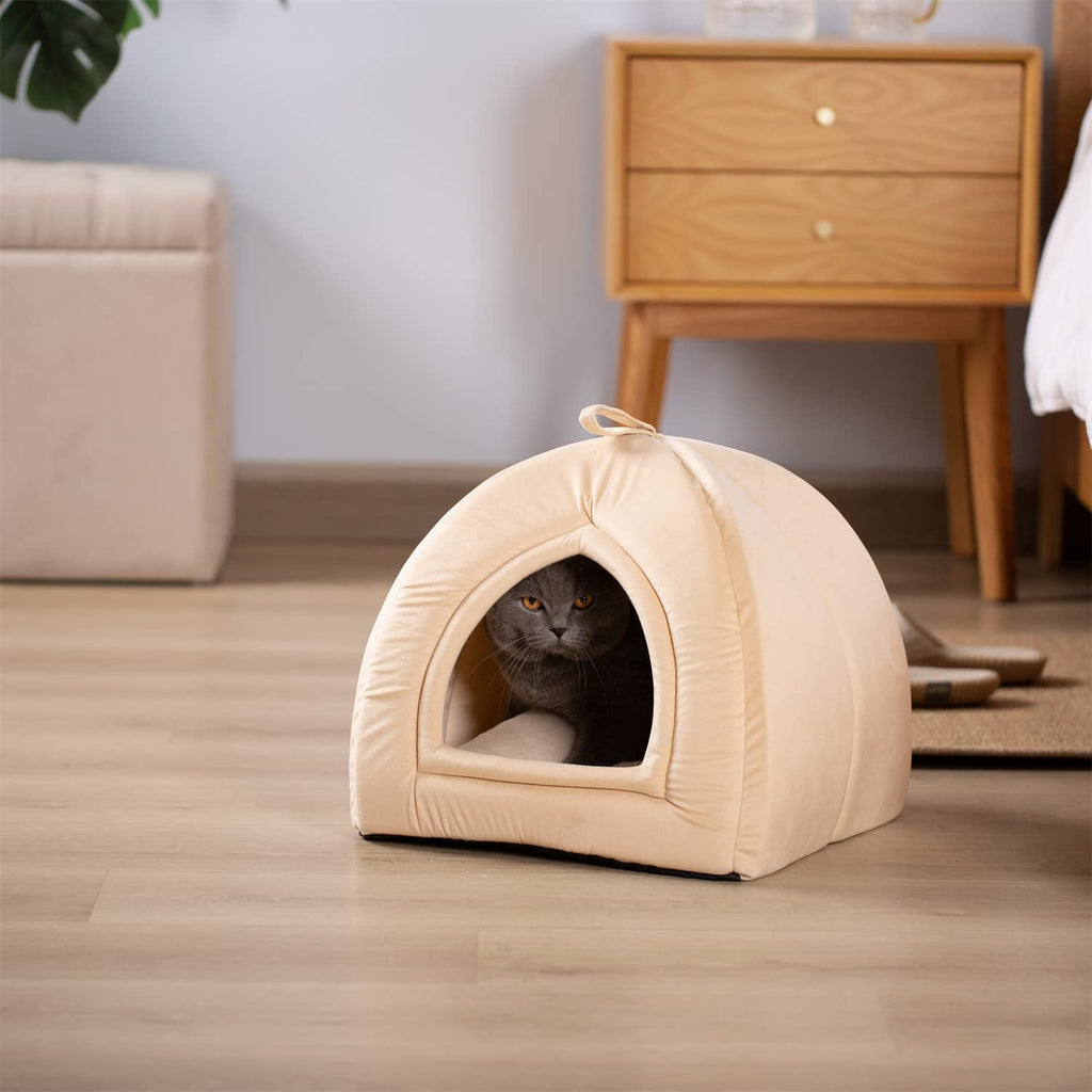 Kasentex Cat Bed, Lovely Tent with Removable Washable Pillow Cushion