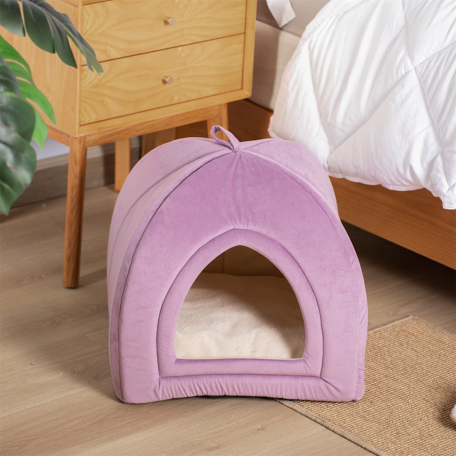 Kasentex Cat Bed, Lovely Tent with Removable Washable Pillow Cushion