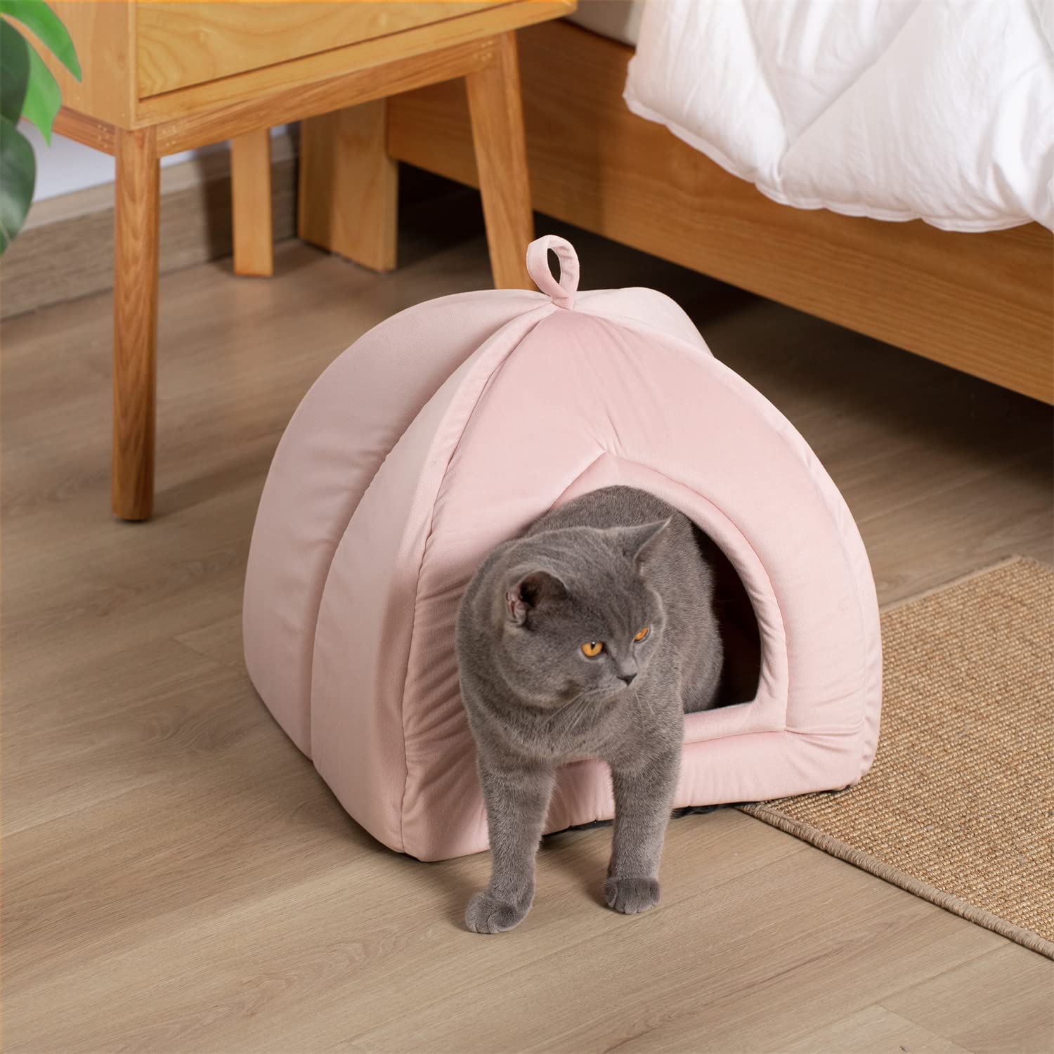 Kasentex Cat Bed, Lovely Tent with Removable Washable Pillow Cushion