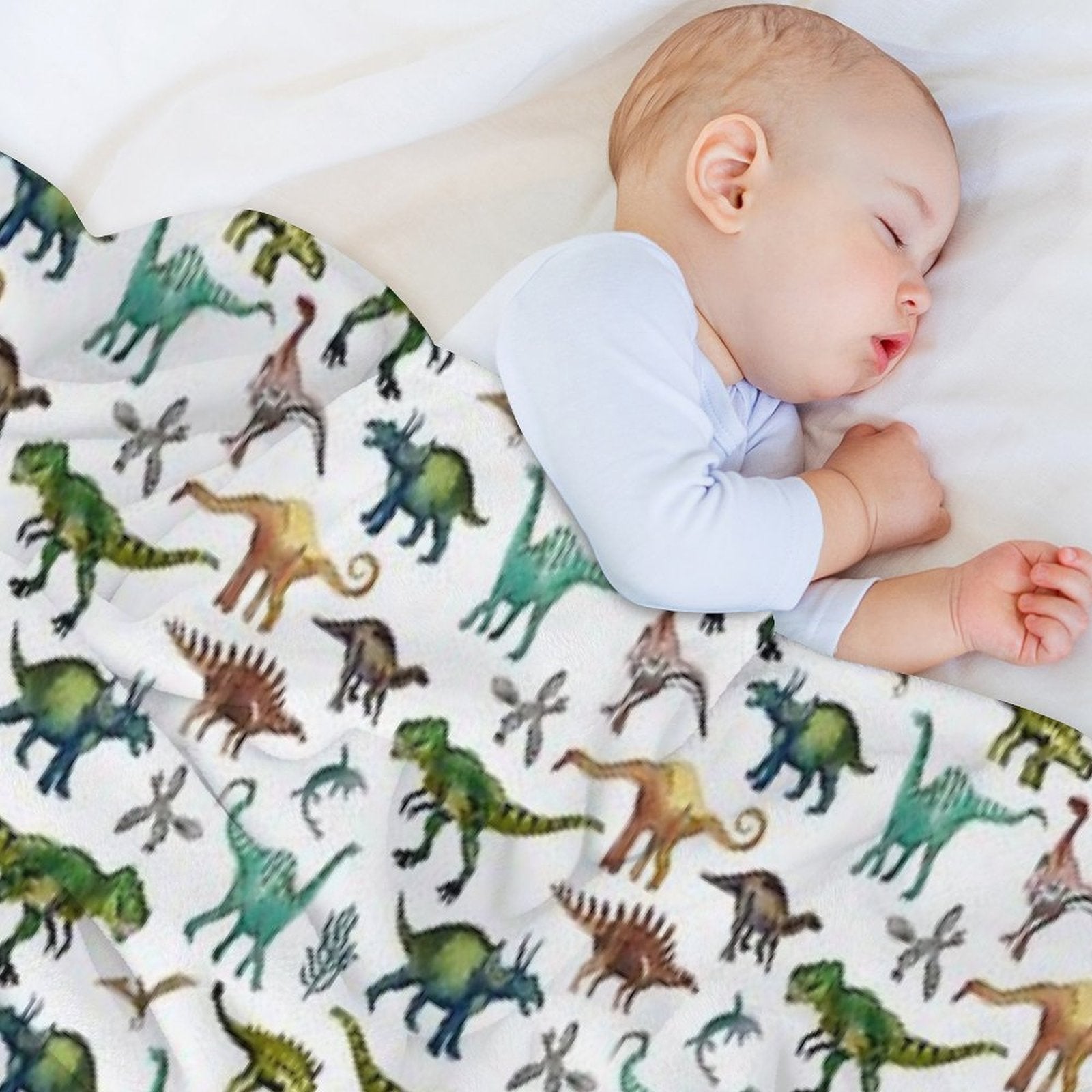 Dino-Mite Dreams for Kids  Trendy Dinosaur Pattern  Unique Gift Idea. Throw Blanket
