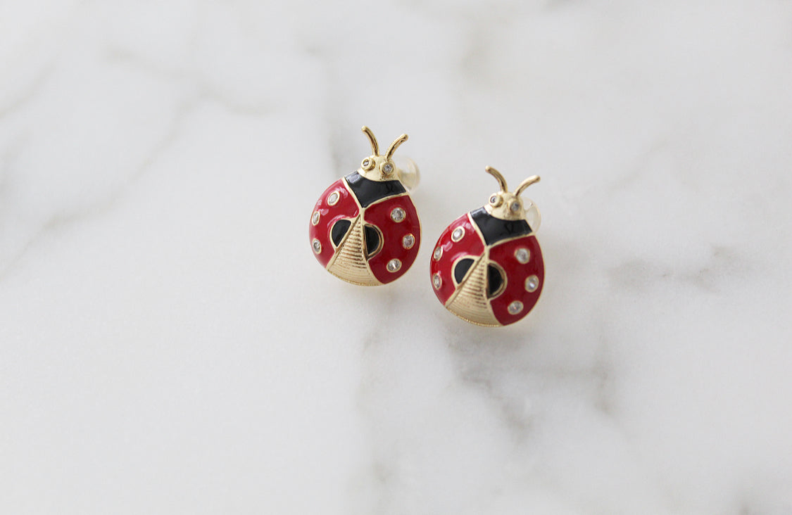 Lady Bug Earrings