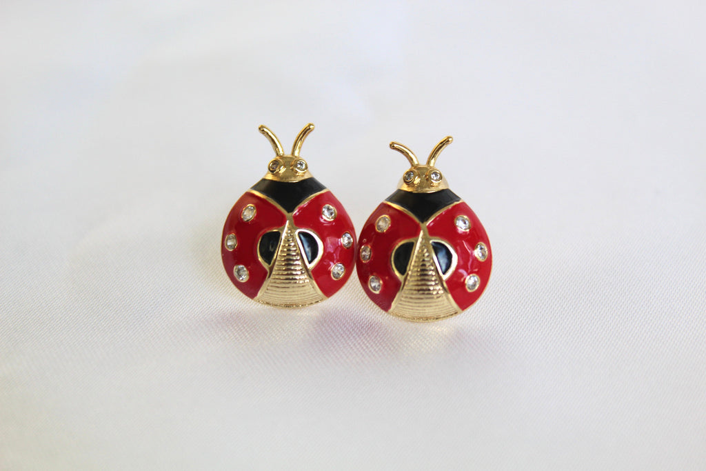 Lady Bug Earrings