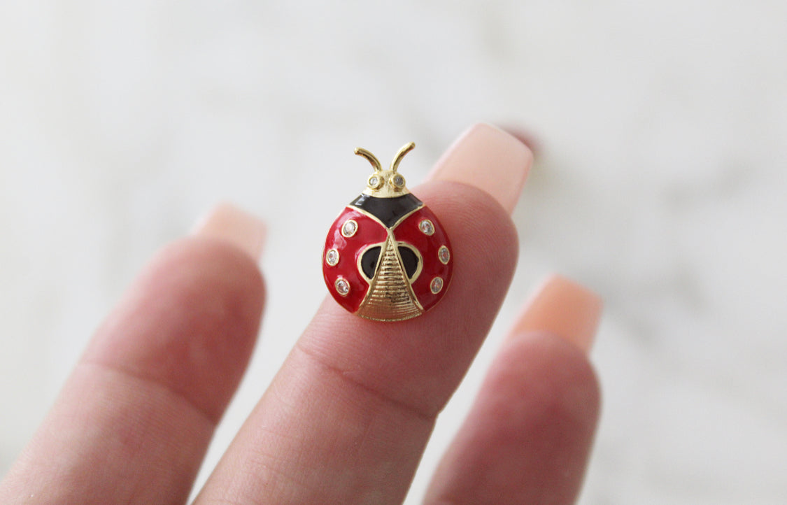 Lady Bug Earrings