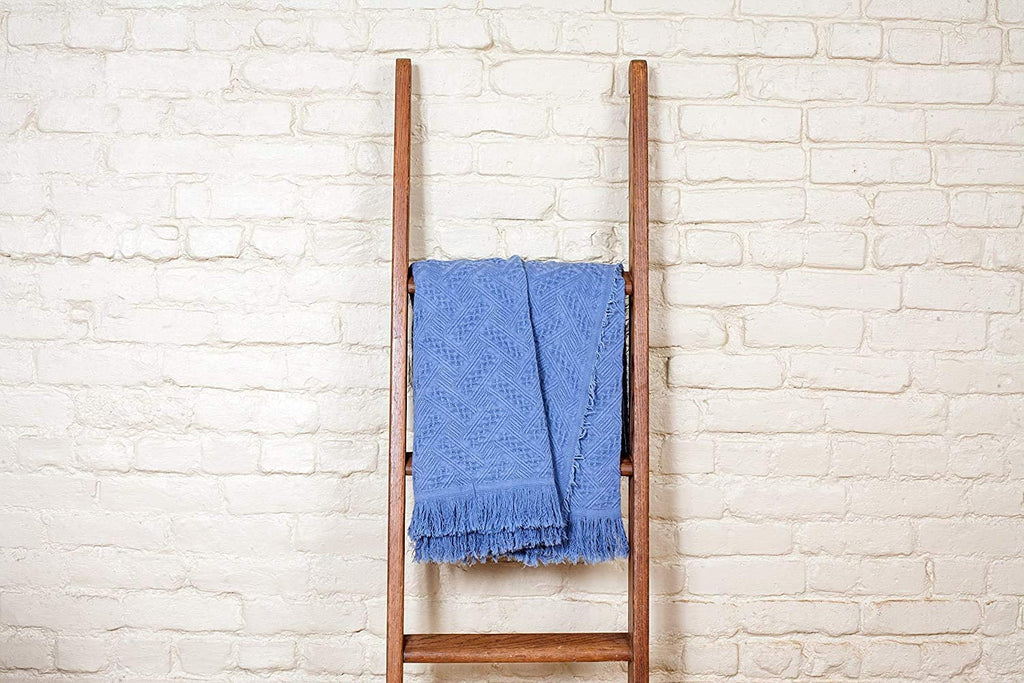 Kasentex 100% Cotton Soft Knitted Throw Blanket, Room Decor, Graduation Gifts, Fathers Day Gift, Mom Gift