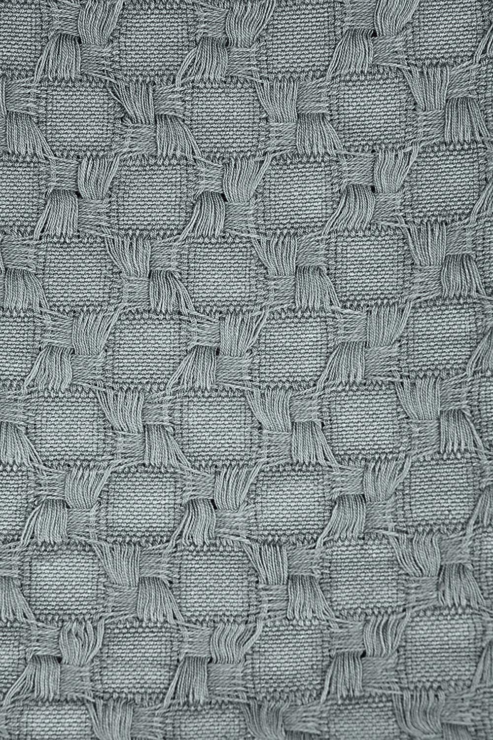 Kasentex 100% Cotton Soft Knitted Throw Blanket, Room Decor, Graduation Gifts, Fathers Day Gift, Mom Gift