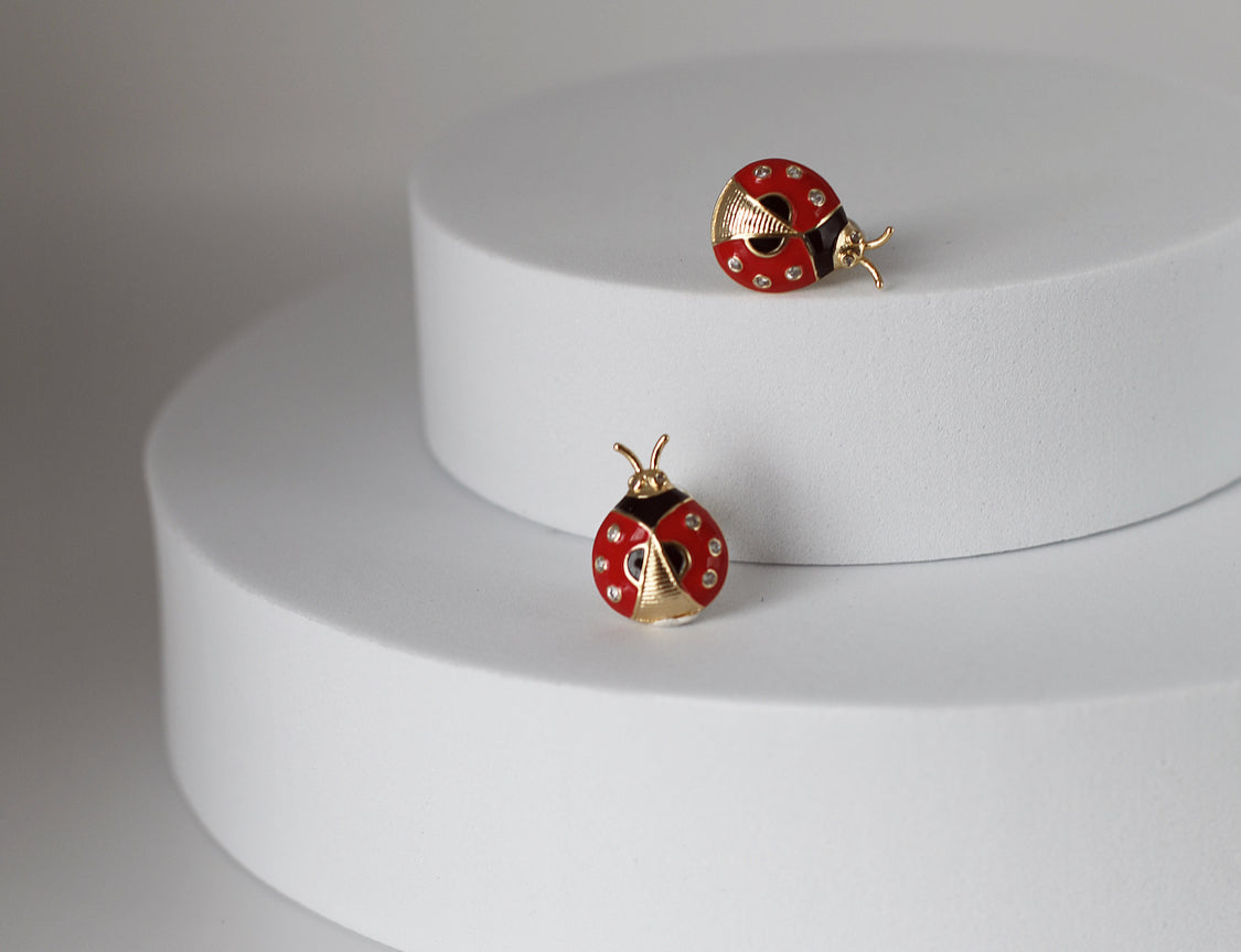 Lady Bug Earrings