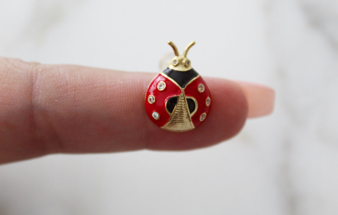 Lady Bug Earrings