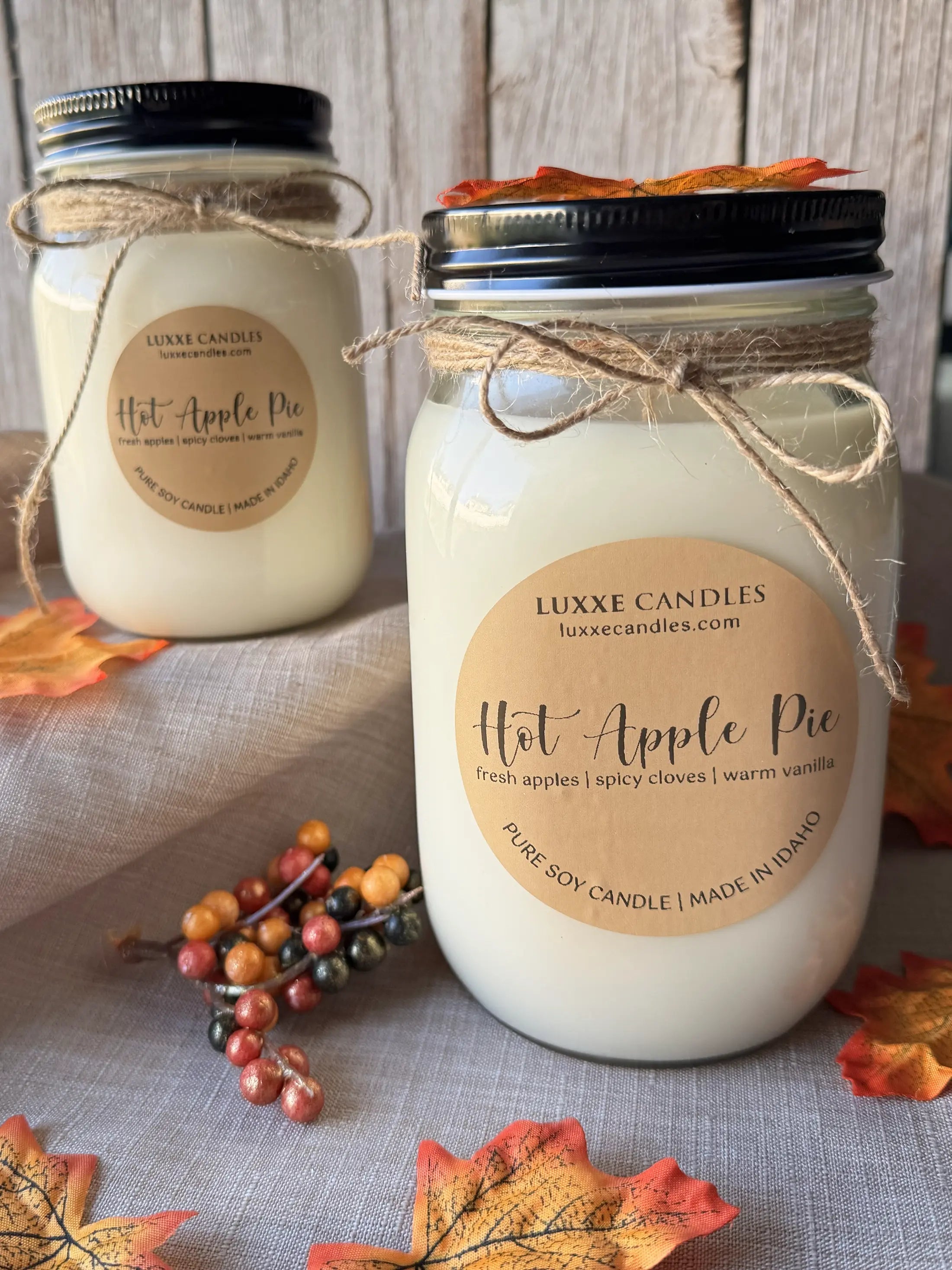 Hot Apple Pie Fall Scent | Organic Soy Candle