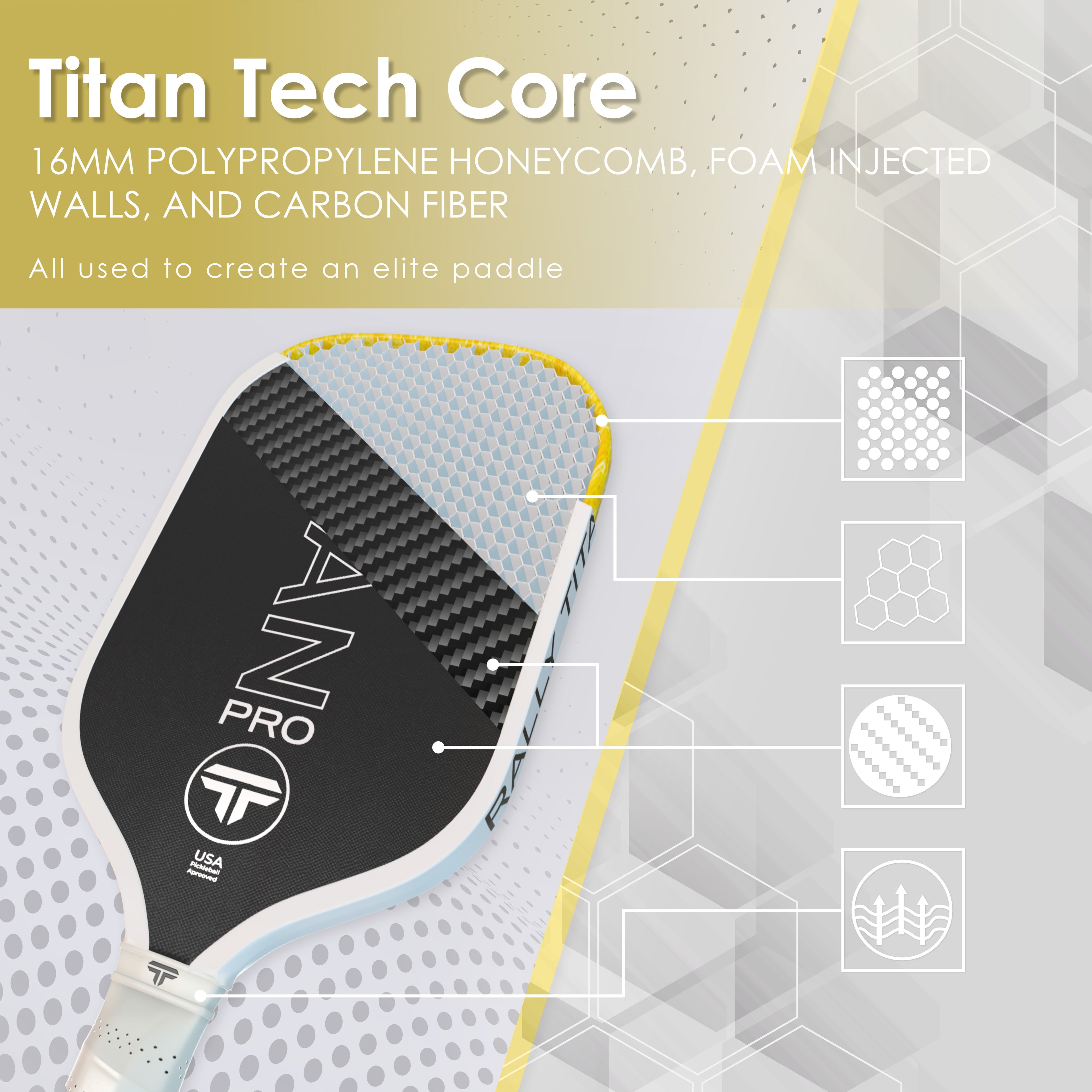 Titan Power 14MM | Thermoformed Unibody Construction | Foam Injected Walls | T700 Titan Carbon Friction Surface | Pink