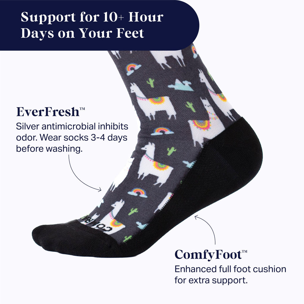 Cute Compression Socks – Llama