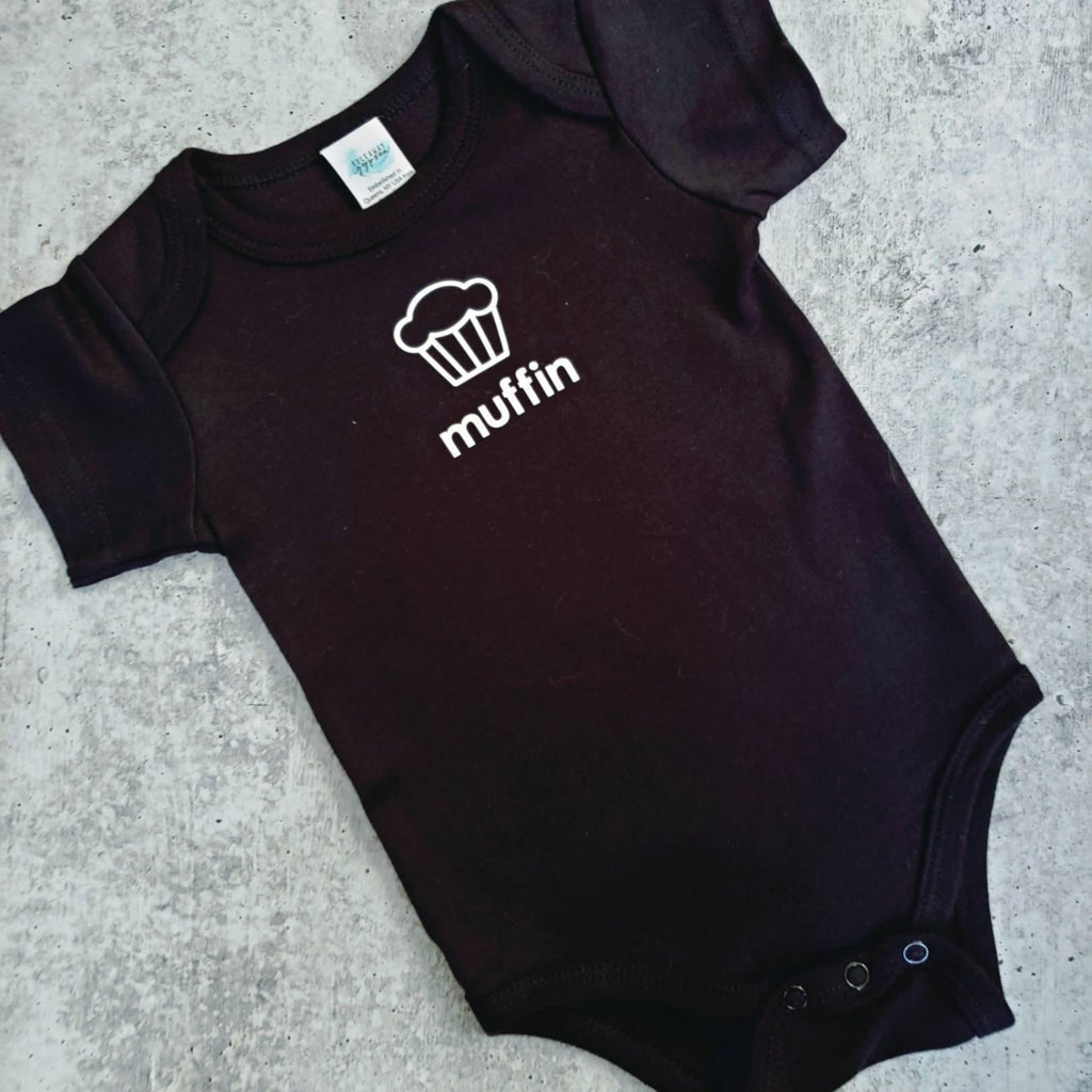 MUFFIN Short Sleeve Baby Bodysuit