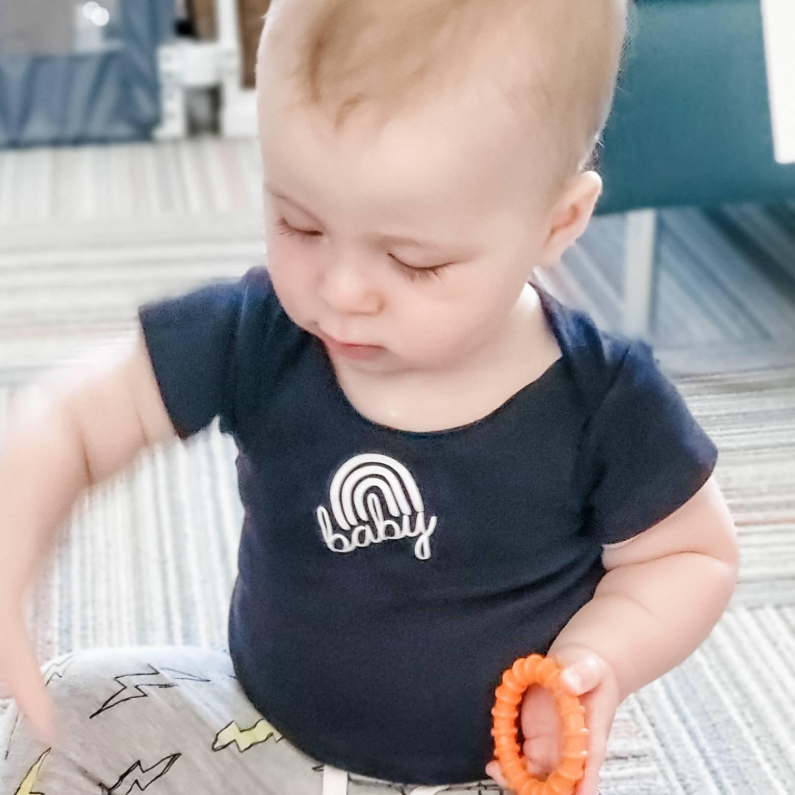 MUFFIN Short Sleeve Baby Bodysuit