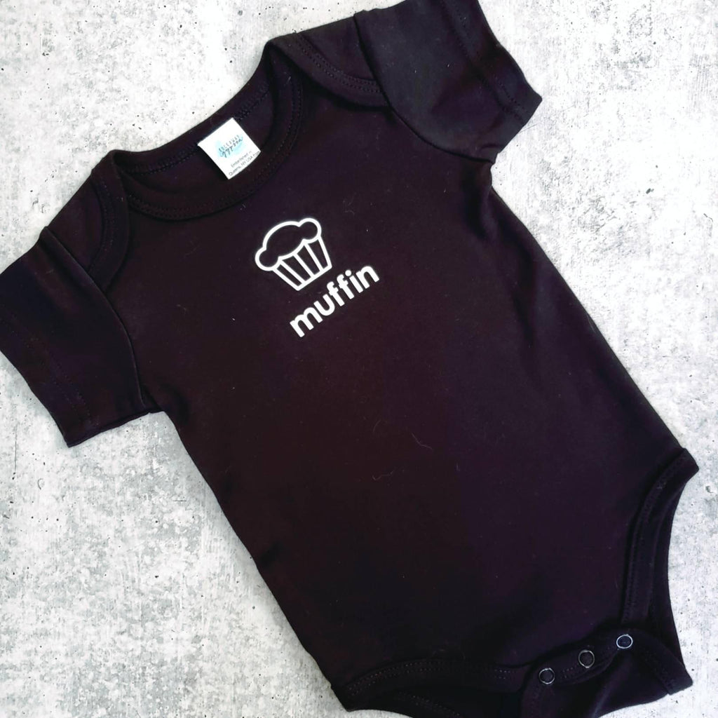 MUFFIN Short Sleeve Baby Bodysuit