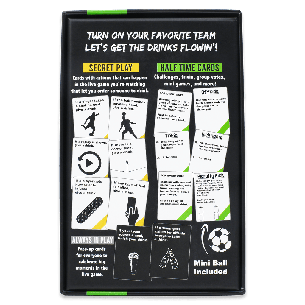 WATCH SOCCER, GET DRUNK - The Live Soccer Drinking Game