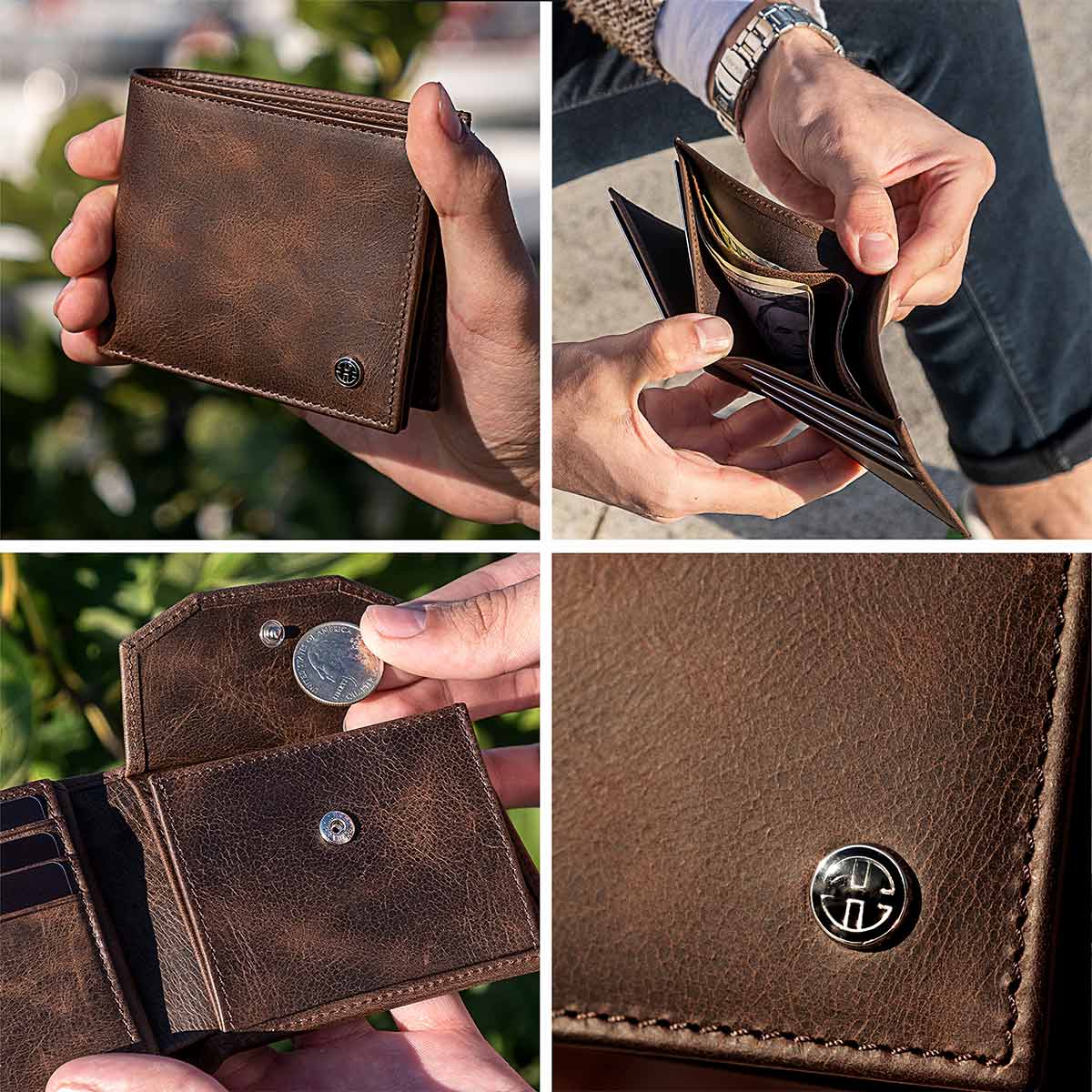 Treviso Bifold Wallet with Coin Pocket