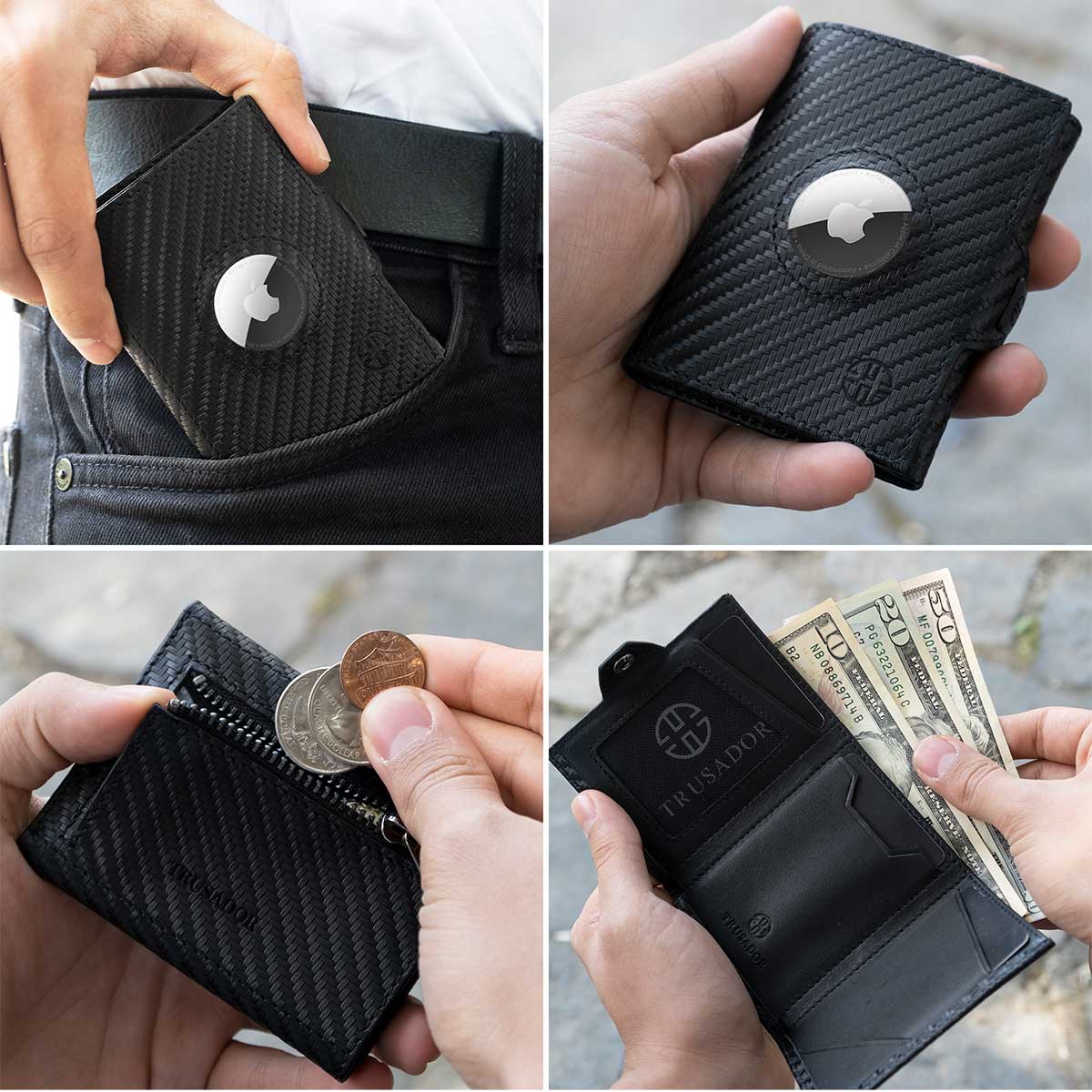 Verona Air Tag With Coin Pocket