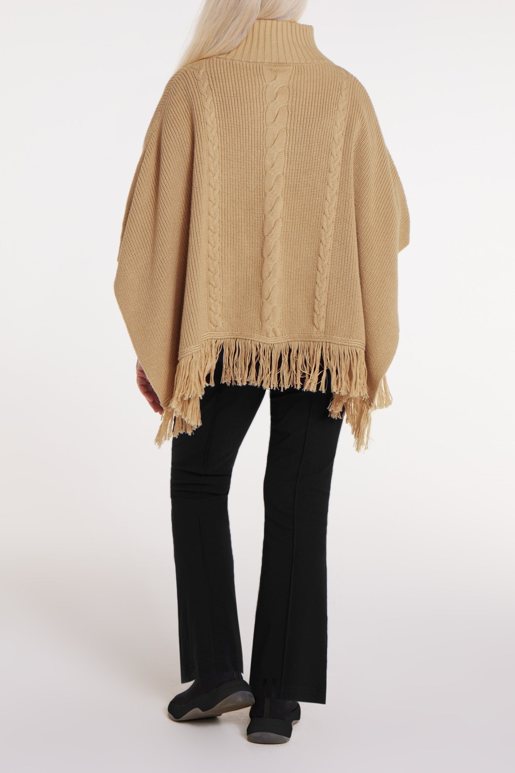 Mary Lou Adaptable Camel Poncho
