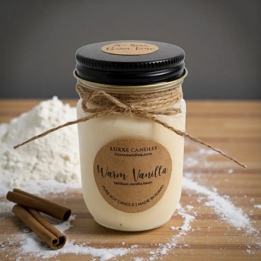 Warm Vanilla Candle | Organic Soy Candle