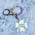 Lucky Charm Four Leaf Clover Keychain
