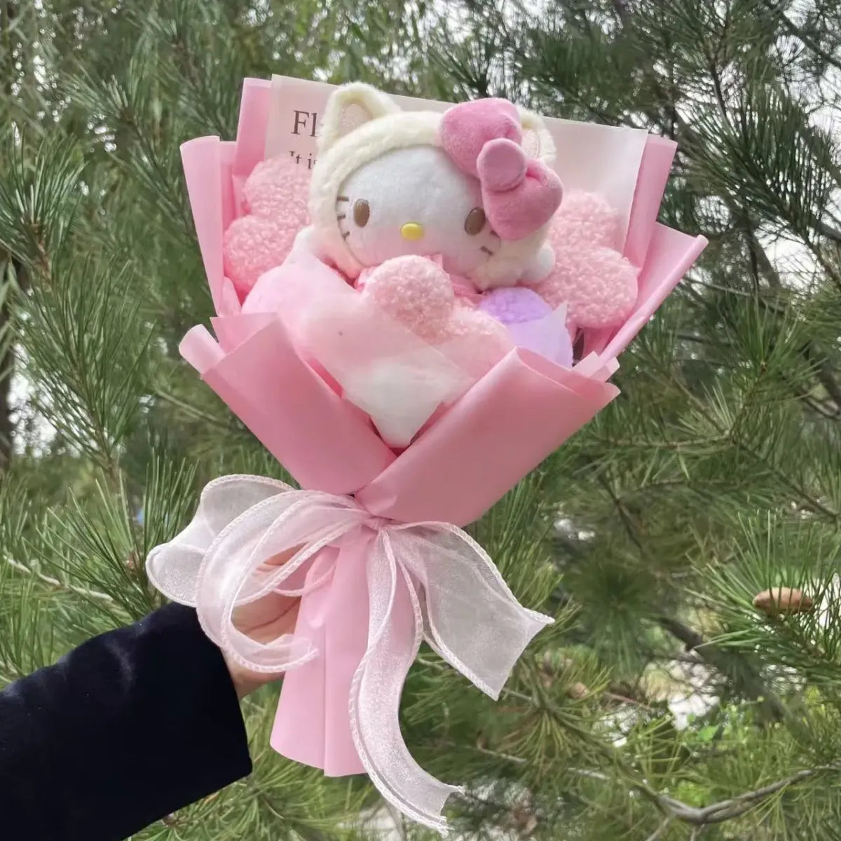 Kawaii Hello Kitty Plush Bouquet – Sanrio Flower Gift for Birthdays