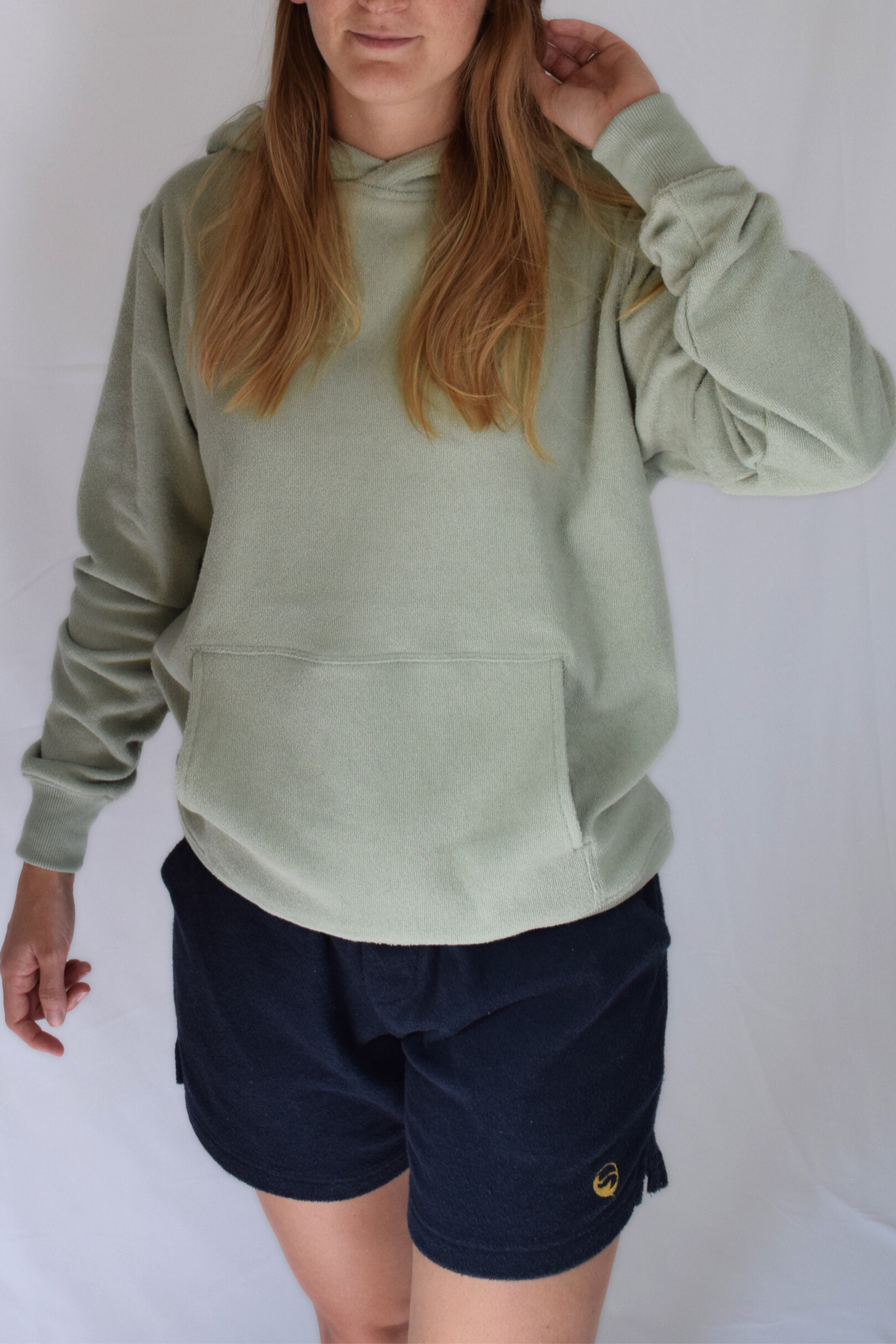 Sage Terry Cloth Unisex Hoodie