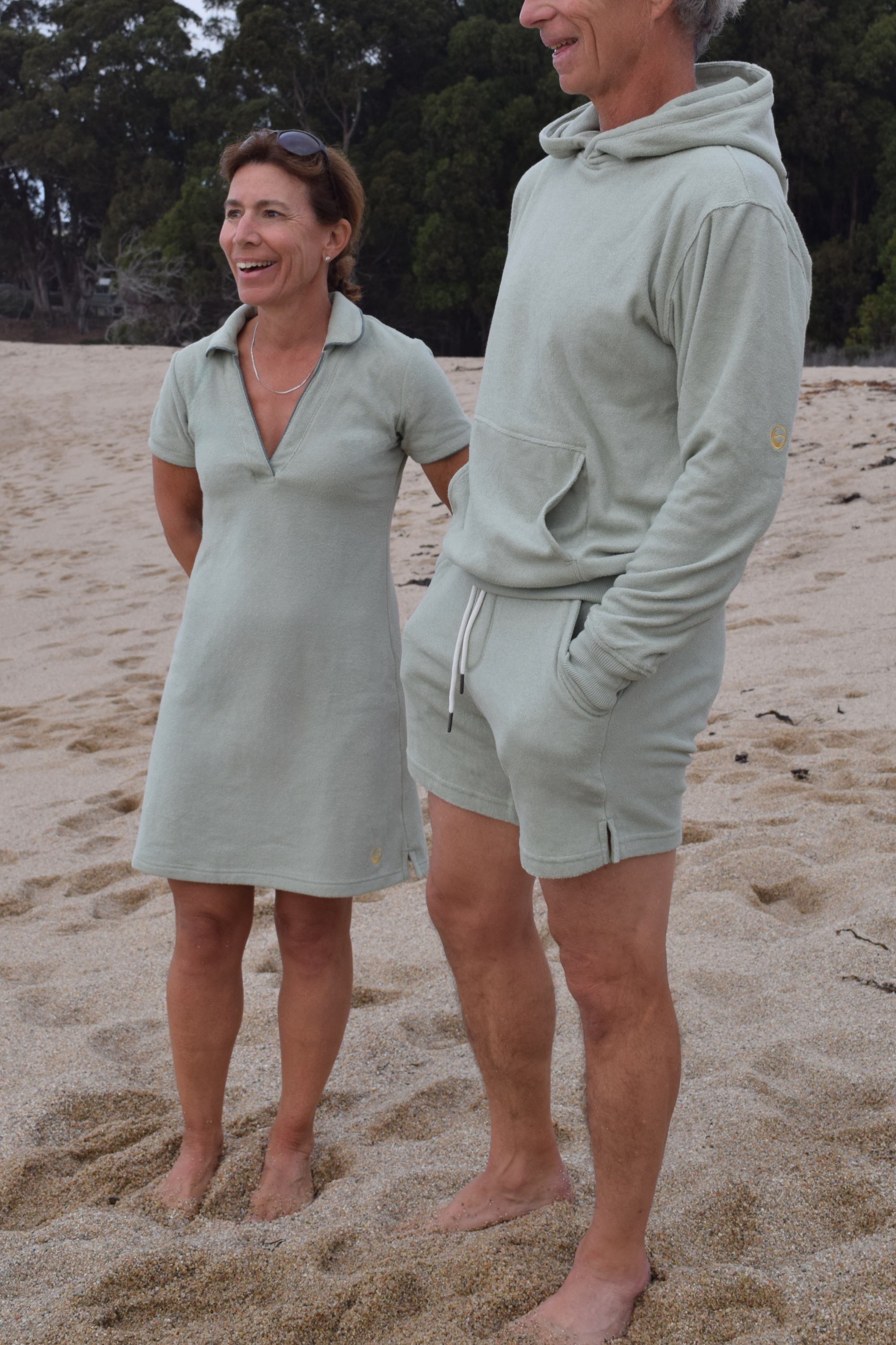 Sage Terry Cloth Unisex Hoodie