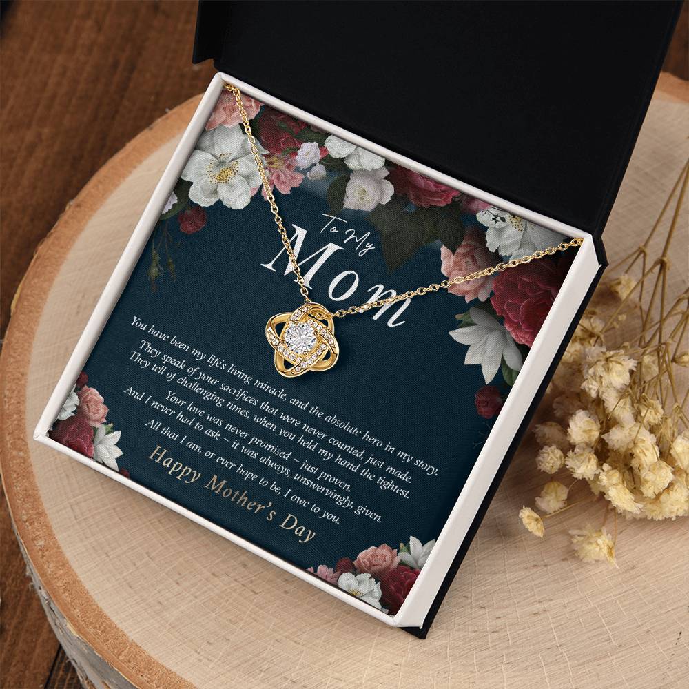 To My Mom Necklace, Gift for Mother, Mother's Day Gift Idea