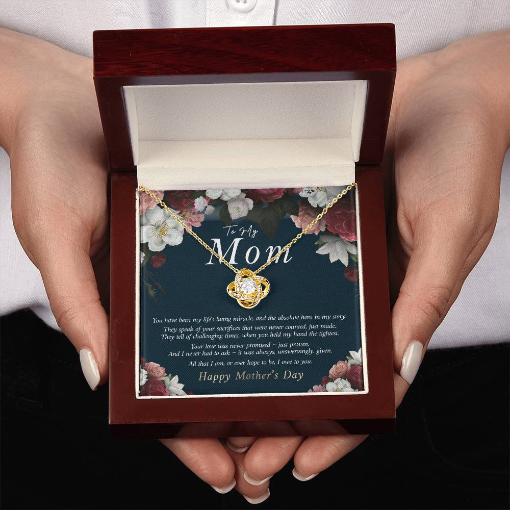 To My Mom Necklace, Gift for Mother, Mother's Day Gift Idea