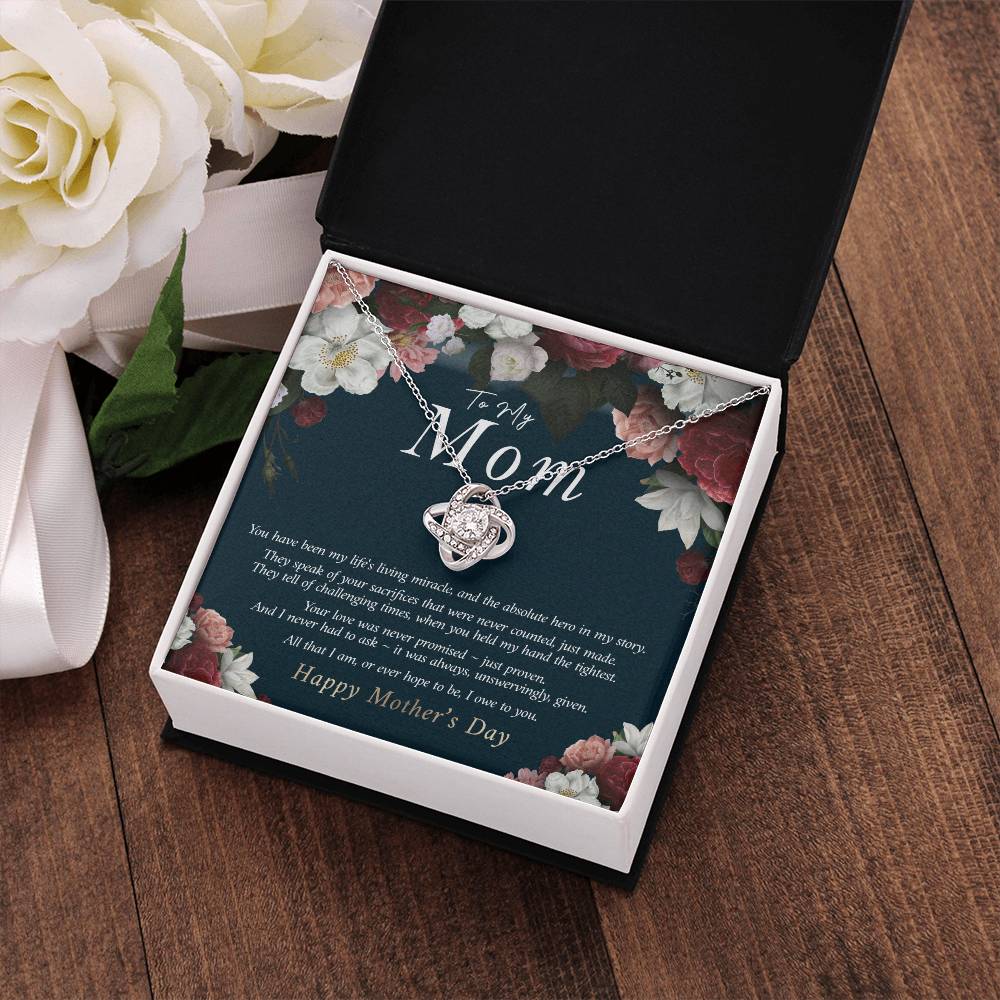 To My Mom Necklace, Gift for Mother, Mother's Day Gift Idea