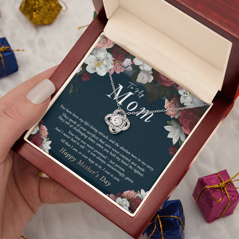 To My Mom Necklace, Gift for Mother, Mother's Day Gift Idea
