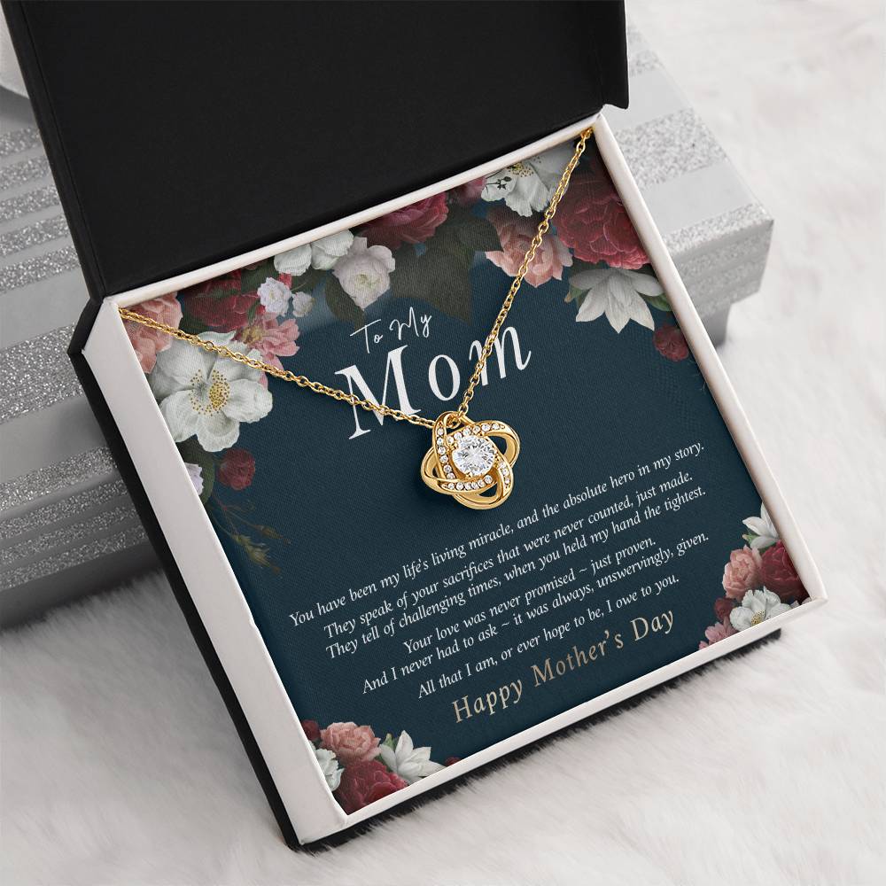 To My Mom Necklace, Gift for Mother, Mother's Day Gift Idea