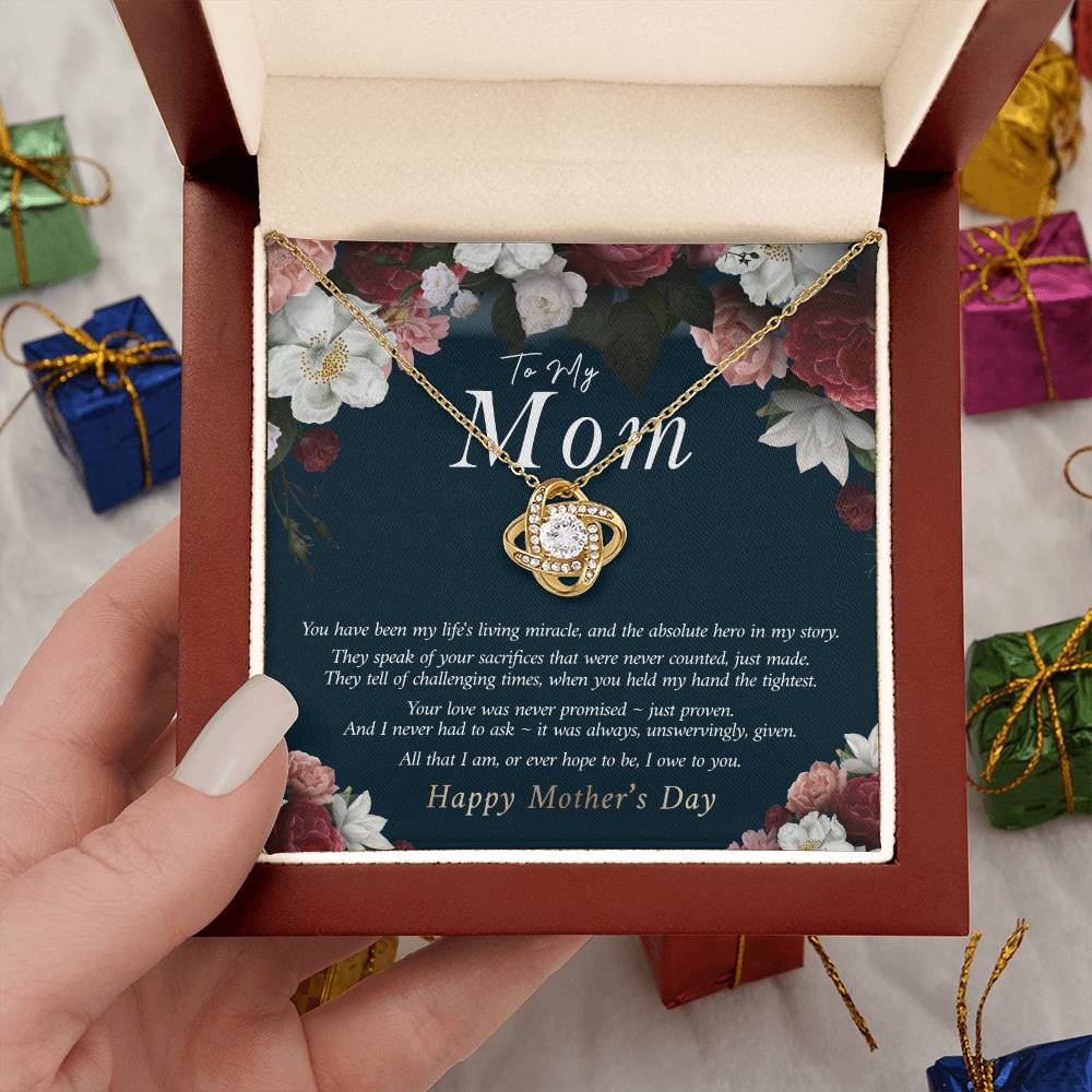 To My Mom Necklace, Gift for Mother, Mother's Day Gift Idea