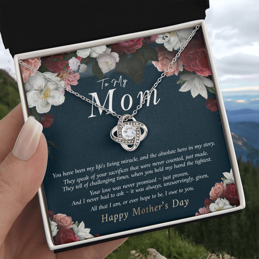 To My Mom Necklace, Gift for Mother, Mother's Day Gift Idea